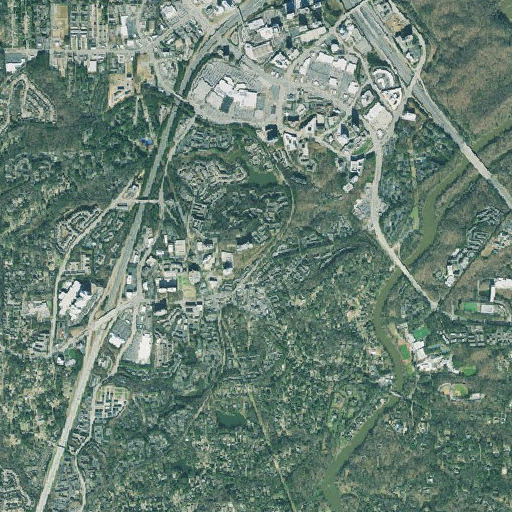 Aerial imagery of Mount Wilkinson, GA