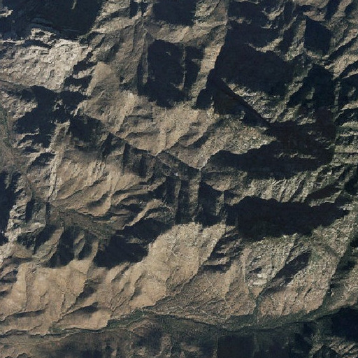 Aerial imagery of Quantrell Mine, AZ