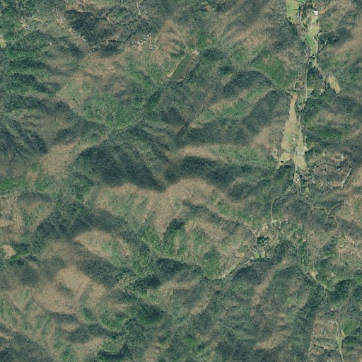 Aerial imagery of Porter Mountain, GA