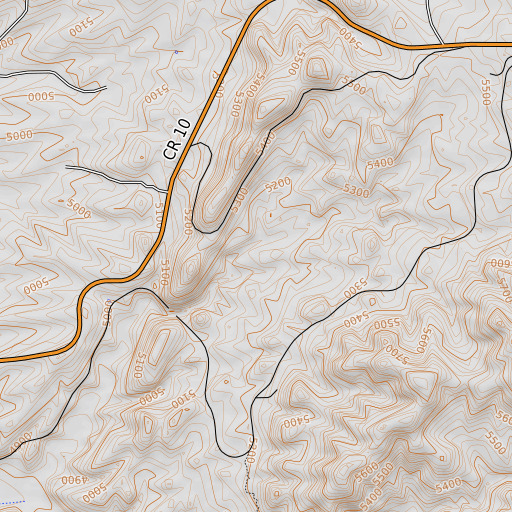 OpenTopoMap map of Ramsgate Spring, AZ