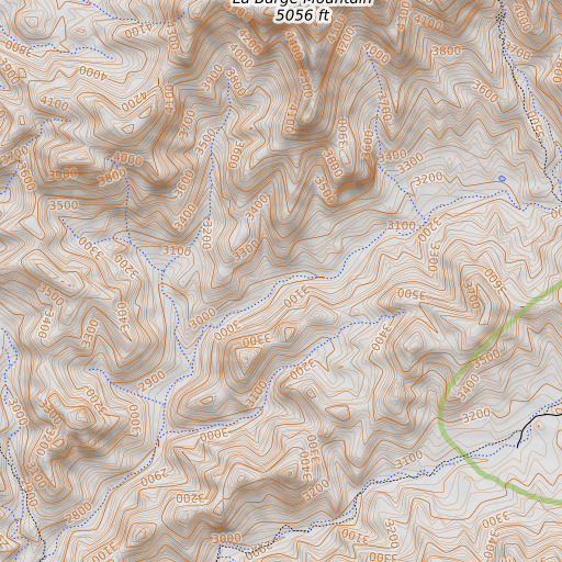 OpenTopoMap map of Randolph Spring, AZ