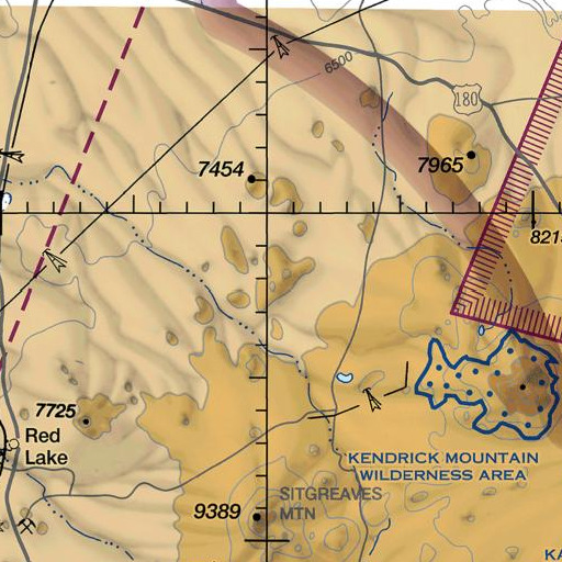 FAA VFR chart of Red Hill, AZ
