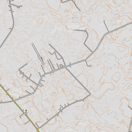 OpenTopoMap map of Morgan School (historical), GA