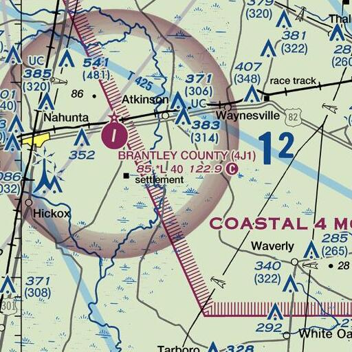 FAA VFR chart of King School (historical), GA
