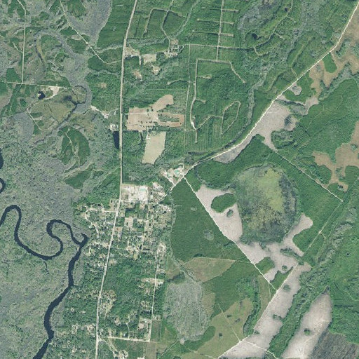 Aerial imagery of King School (historical), GA