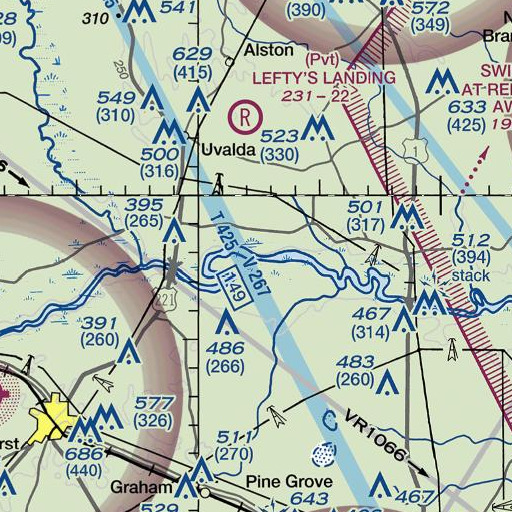 FAA VFR chart of Manns Ferry (historical), GA