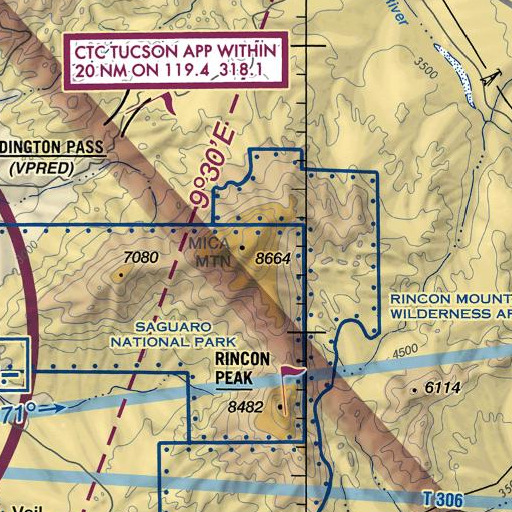 FAA VFR chart of Reef Rock, AZ