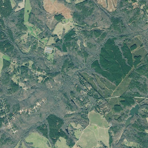 Aerial imagery of Howards Covered Bridge, GA