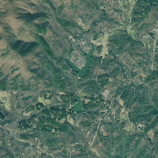 Aerial imagery of Jellystone Dam, GA