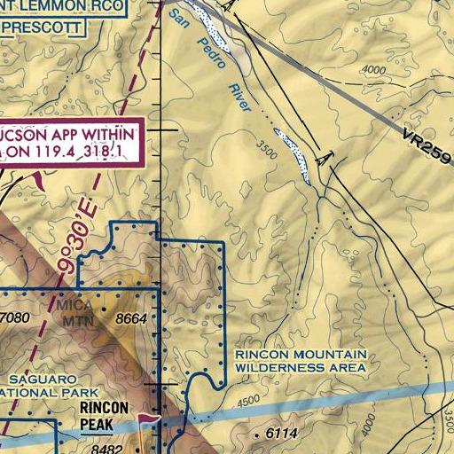FAA VFR chart of Roble Spring, AZ