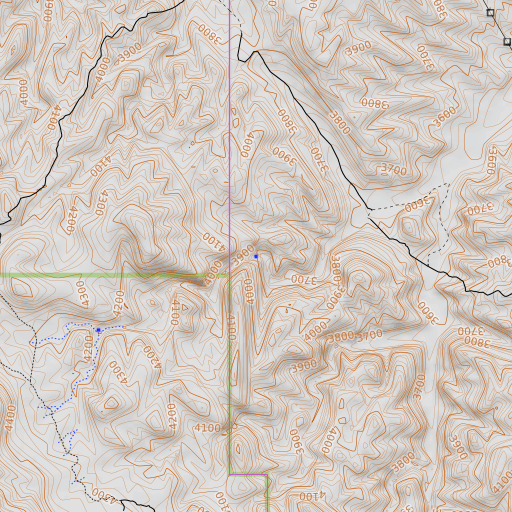 OpenTopoMap map of Roble Spring, AZ