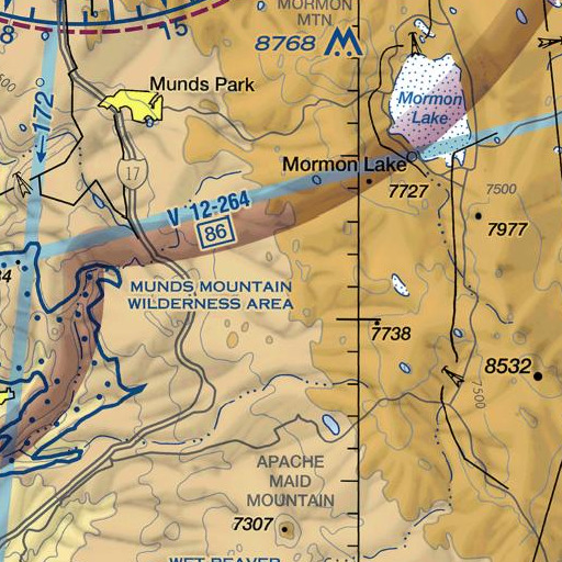 FAA VFR chart of Rock Top Spring, AZ