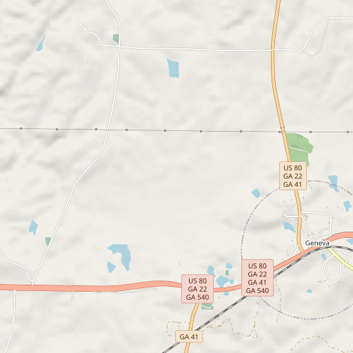OpenStreetMap map of Hellens Lake, GA