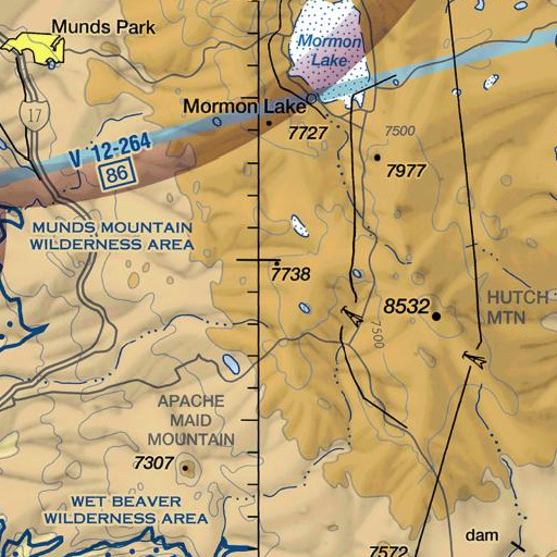 FAA VFR chart of Roundup Park Spring, AZ