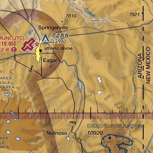 FAA VFR chart of Rudd Creek, AZ