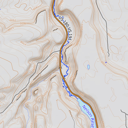 OpenTopoMap map of Rudd Creek, AZ