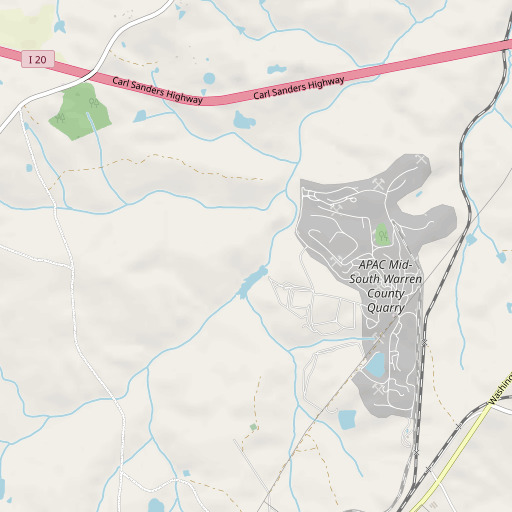 OpenStreetMap map of Aggregates Lake Dam, GA