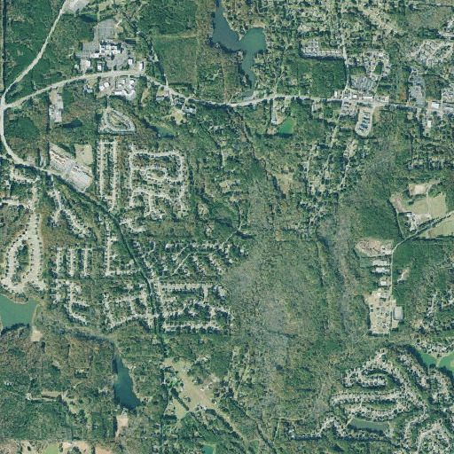 Aerial imagery of Wellborn Lake Dam, GA