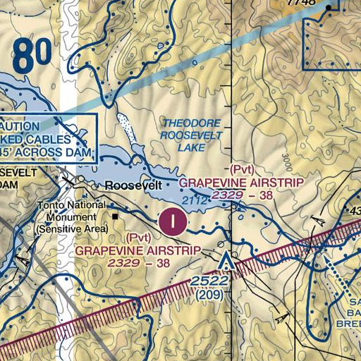 FAA VFR chart of Schell Gulch, AZ