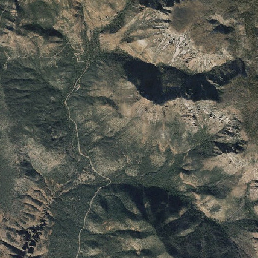 Aerial imagery of Sierra Ancha Experimental Forest, AZ