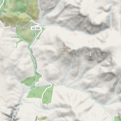 OpenStreetMap map of Sierra Ancha Experimental Forest, AZ