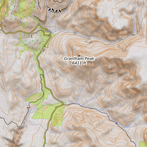 OpenTopoMap map of Sierra Ancha Experimental Forest, AZ