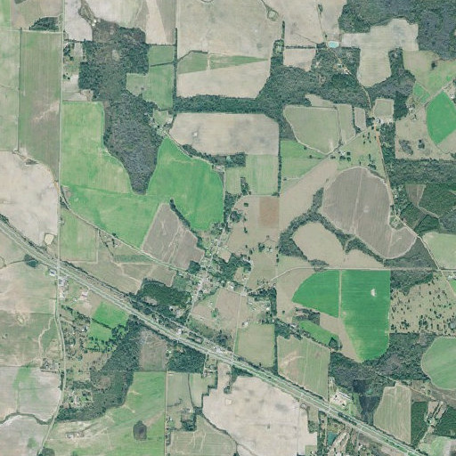 Aerial imagery of Jakin United Methodist Church, GA
