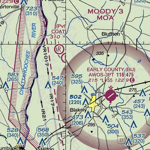 FAA VFR chart of Union School (historical), GA