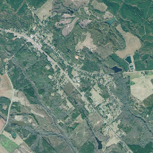Aerial imagery of Twiggs County High School, GA
