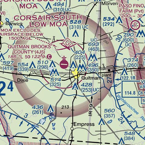 FAA VFR chart of School Number 2, GA