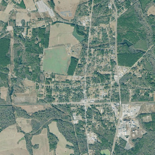 Aerial imagery of Wadley High School, GA