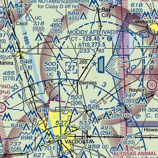 FAA VFR chart of Pine Grove Elementary School, GA