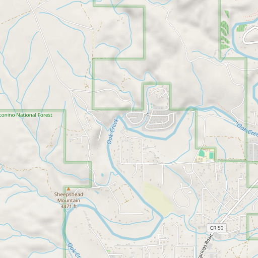 OpenStreetMap map of Spring Creek, AZ