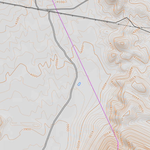 OpenTopoMap map of Cox Ranch, AZ