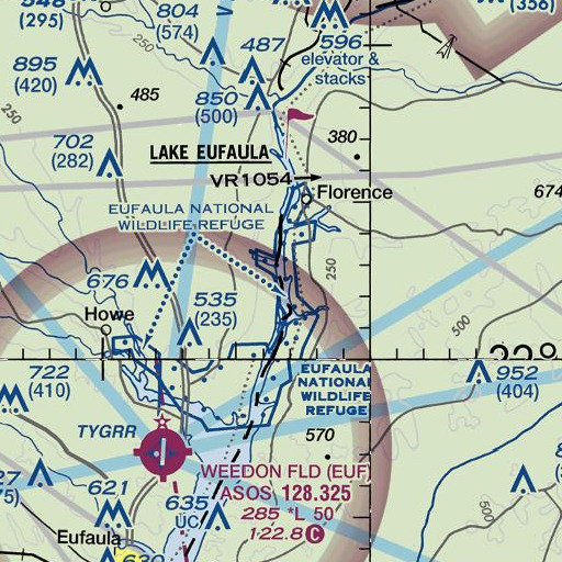 FAA VFR chart of Thompson Landing, GA