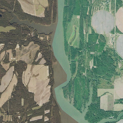 Aerial imagery of Thompson Landing, GA