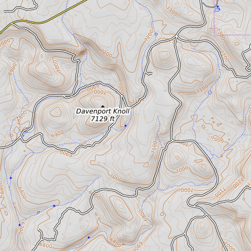OpenTopoMap map of Stewart Spring, AZ