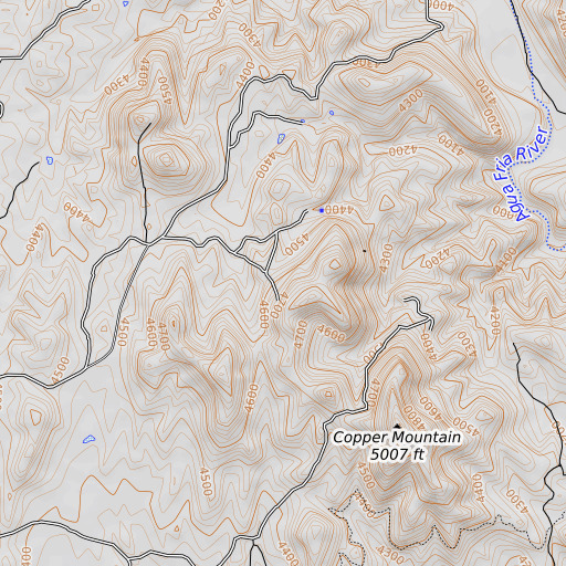 OpenTopoMap map of Stoddard Mine, AZ