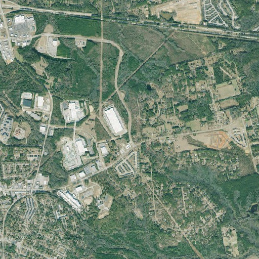 Aerial imagery of Steiner School (historical), GA