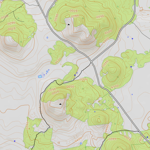 OpenTopoMap map of Swinborne Spring, AZ