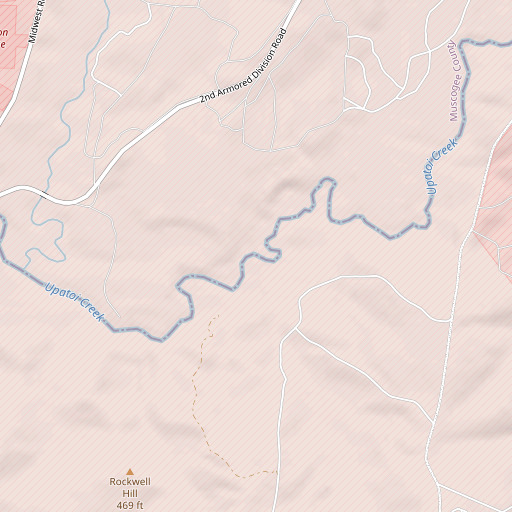 OpenStreetMap map of Turkey Ford, GA