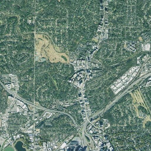 Aerial imagery of Bridge Building Heliport, GA