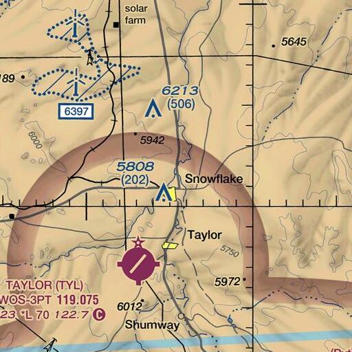 FAA VFR chart of The Canal, AZ
