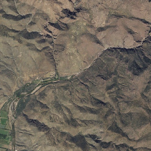 Aerial imagery of The Narrows, AZ