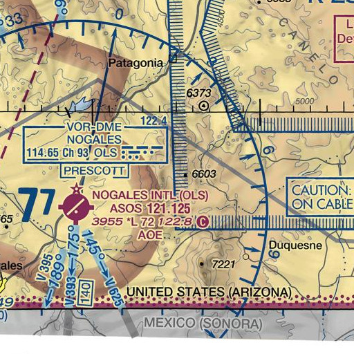 FAA VFR chart of Thunder Mine, AZ