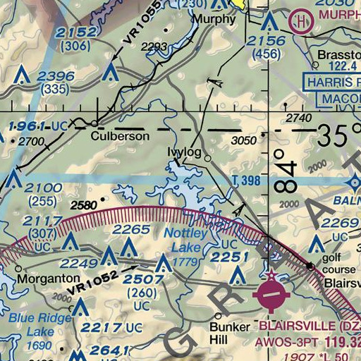 FAA VFR chart of Chapman Ford (historical), GA