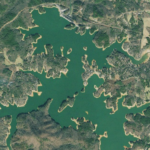 Aerial imagery of Chapman Ford (historical), GA