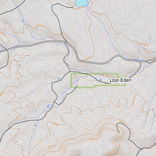 OpenTopoMap map of Todd Draw, AZ