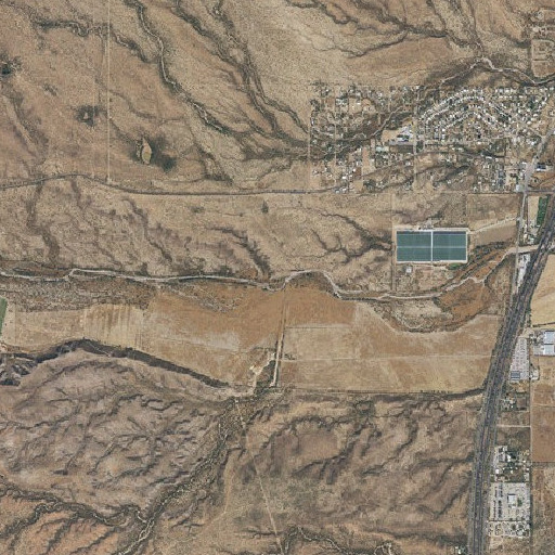 Aerial imagery of Toros Wash, AZ