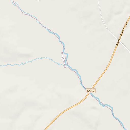 OpenStreetMap map of Bear Creek, GA